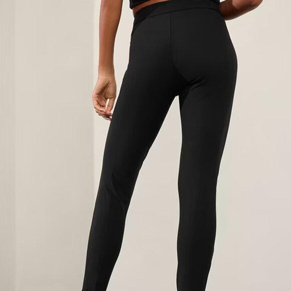 Athleta Stellar Mid Rise Slim Pant size 12 Black - Picture 2 of 5